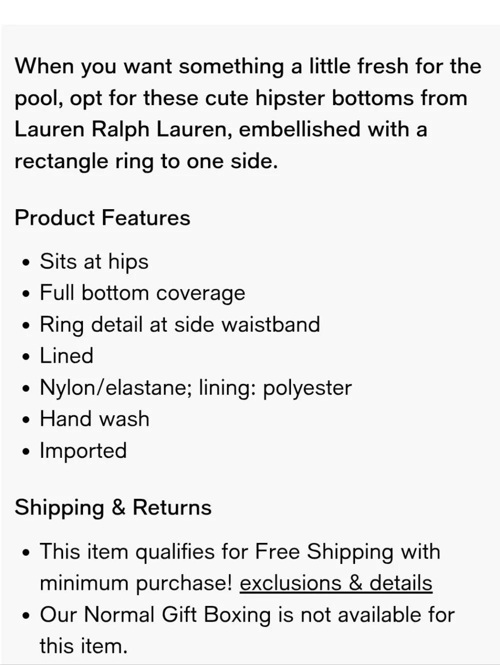 Ralph Lauren Blue Paisley Bikini Set NWT